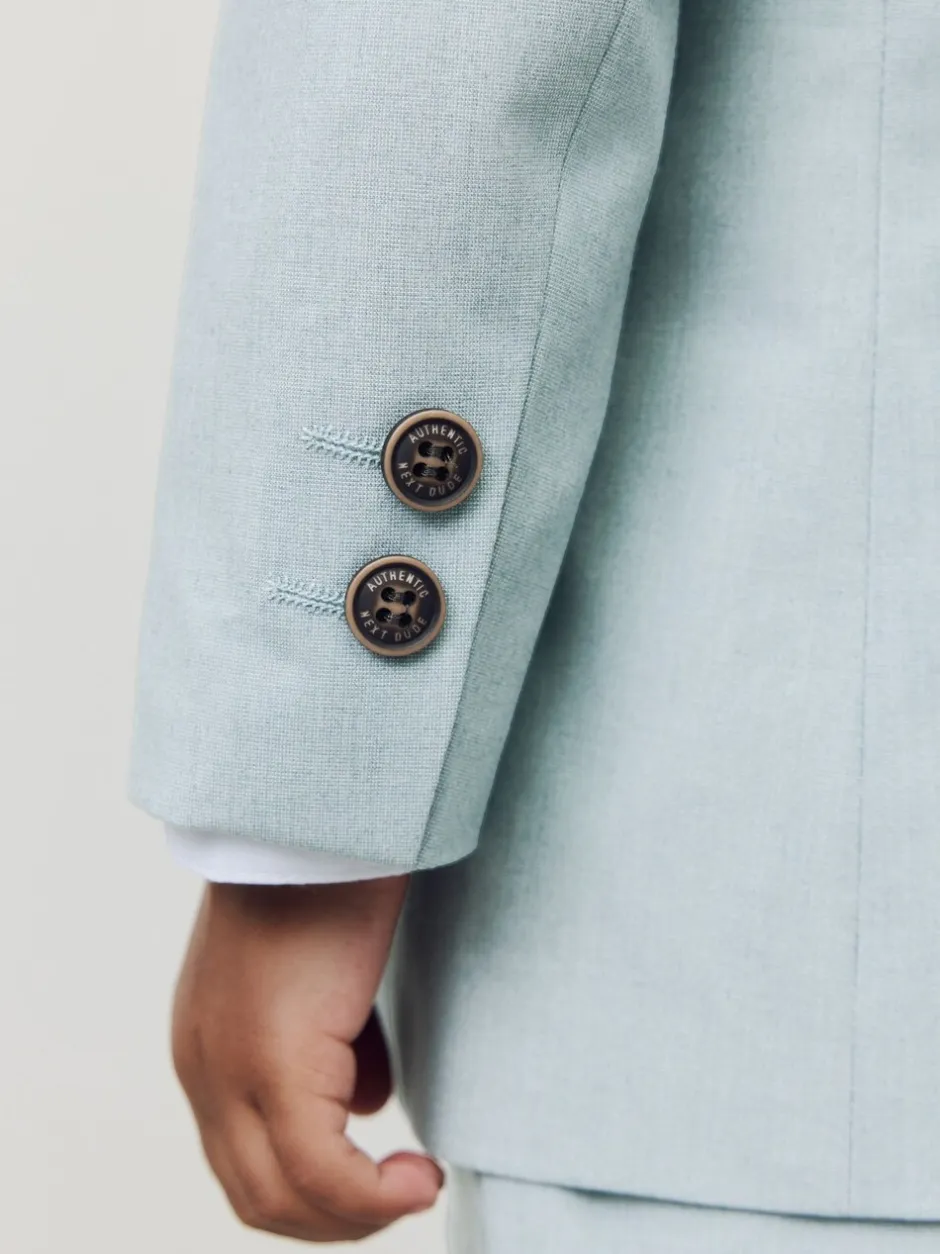 Sets En Combisets|Gelegenheidskleding*Next Blauw - Set van blazer, overhemd, broek en vlinderstrik (3mnd -9jr)