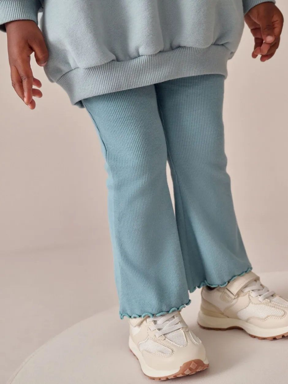 Sets En Combisets|Truien En Breisels*Next - Set van sweatshirt met strik en uitlopende legging (3mnd-7jr) Blauw