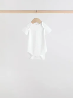 Rompertjes En Hemdjes|Rompertjes En Hemdjes|Next Blauw - Short Sleeve Baby Bear Bodysuit
