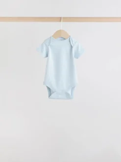 Rompertjes En Hemdjes|Rompertjes En Hemdjes|Next Blauw - Short Sleeve Baby Bear Bodysuit