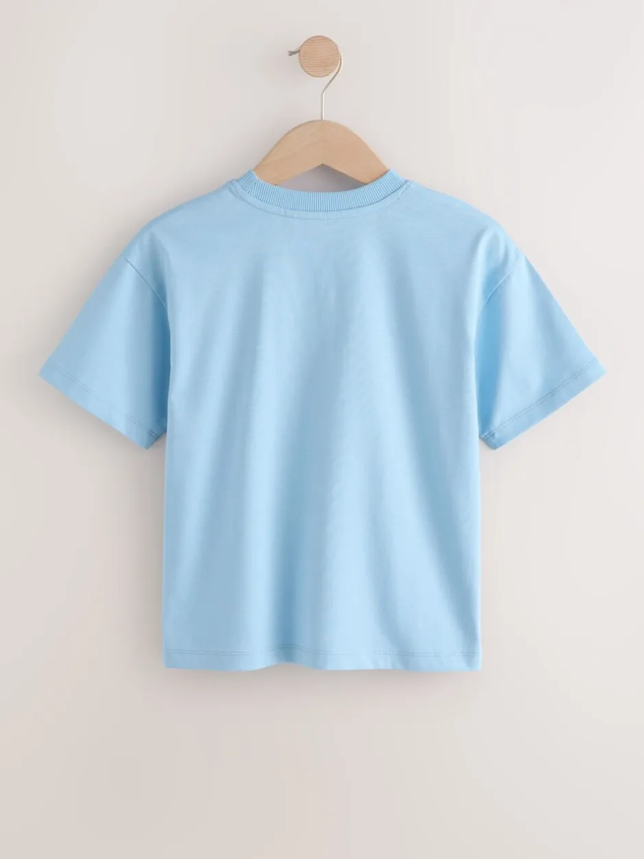 T-Shirts|Tops*Next - Short Sleeve Logo Chest Graphic T-Shirts 4 Pack (3-16yrs) Blauw