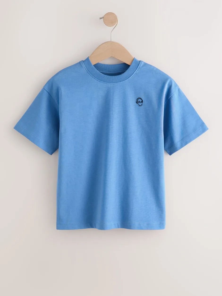 T-Shirts|Tops*Next - Short Sleeve Logo Chest Graphic T-Shirts 4 Pack (3-16yrs) Blauw