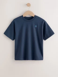 T-Shirts|Tops*Next - Short Sleeve Logo Chest Graphic T-Shirts 4 Pack (3-16yrs) Blauw