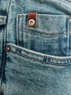 Jeans*Next - Signature geborstelde behaaglijke denim jeans met wol Blauw