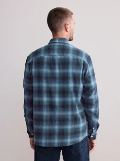 Formele Overhemden|Shirts*Next Blauw - Signature Ruit overhemd met Lange mouwen