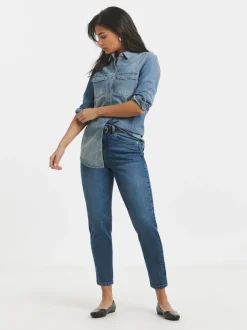 Jeans|Simply Be - 99/1 Loose Mom Jeans Blauw