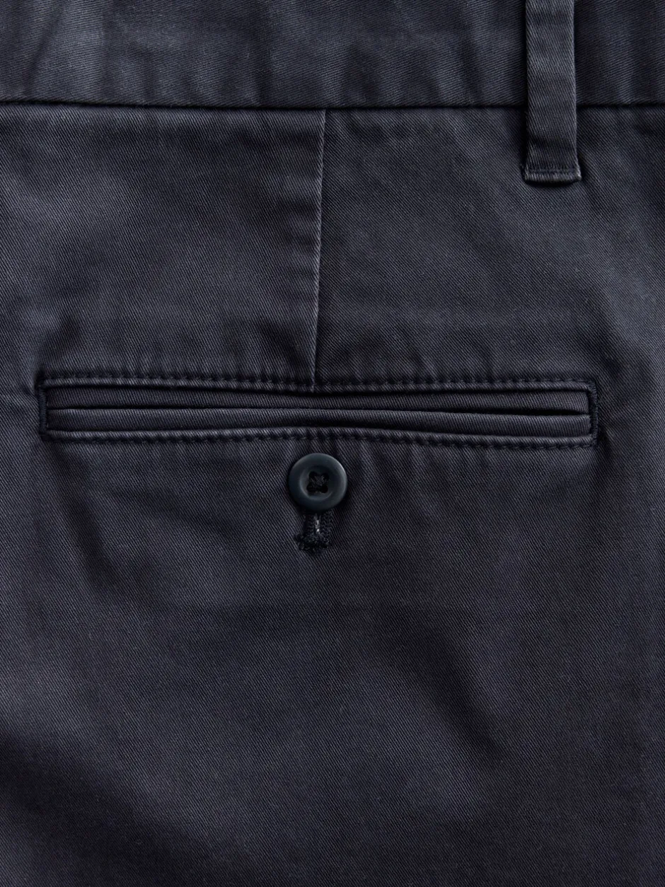 Broeken En Chino's|Next - Single Pleated Stretch Chinos Trousers Blauw