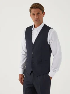 Vesten|Skopes - Farnham gilet single breasted Blauw