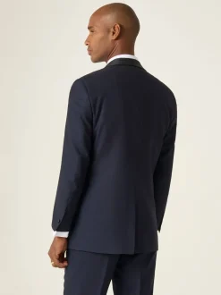 Smokings En Feestkleding*Skopes - getailleerd Newman-kostuum met ruit: jas Blauw