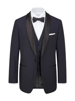 Smokings En Feestkleding*Skopes - getailleerd Newman-kostuum met ruit: jas Blauw