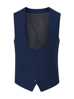Vesten|Skopes - Milan Scoop Slim fit gilet Blauw