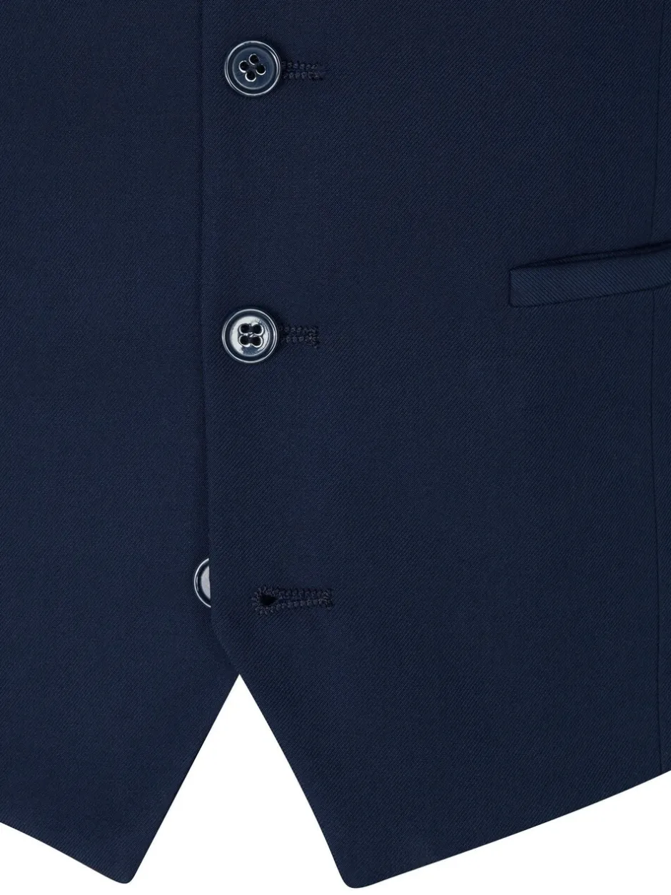 Vesten|Skopes - Milan Scoop Slim fit gilet Blauw