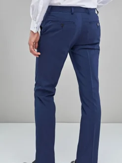 Formele Broek|Broeken En Chino's|Next Blauw - Slim Fit - Chique stretchy broek