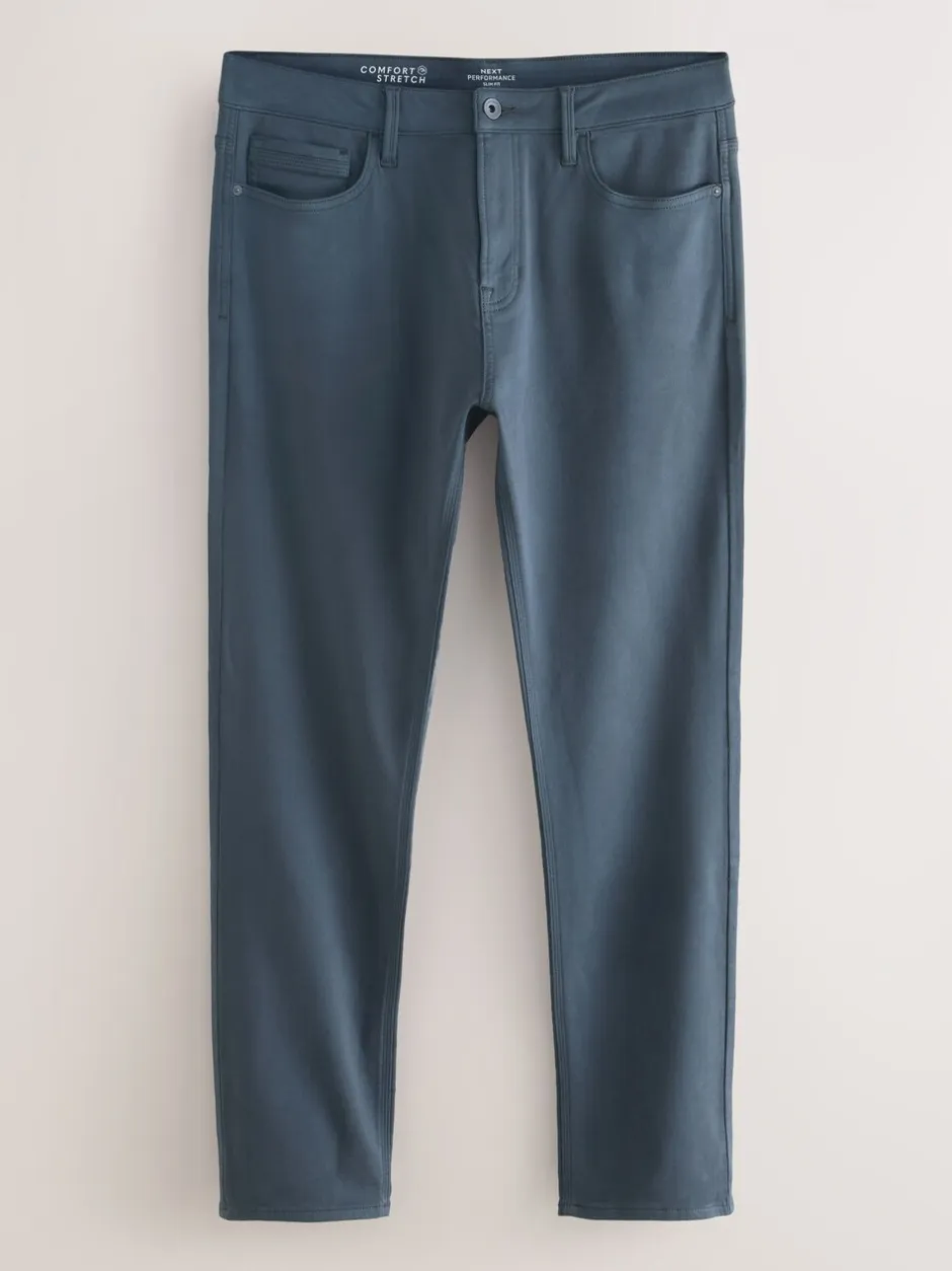 Jeans*Next Blauw - Slim Fit - Comfortabele stretchjeans