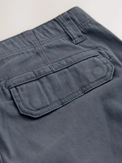 Broeken En Chino's|Next Blauw - Slim Fit - Katoenen cargostretchbroek