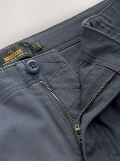 Broeken En Chino's|Next Blauw - Slim Fit - Katoenen cargostretchbroek