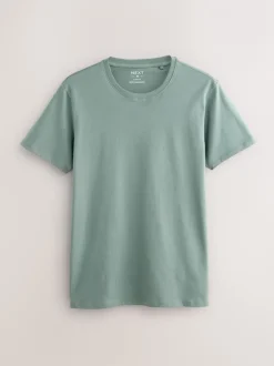 Ondergoed|Ondergoed|Next Blauw - Slim Fit - Set van 5 100% katoenen T-shirts met laagjes