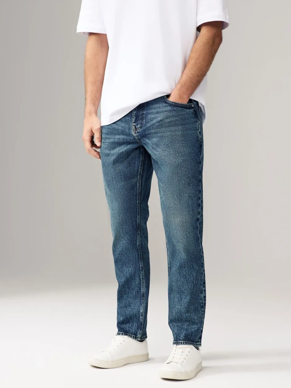 Jeans*Next - Slim Fit - Vintage wash denim jeans Blauw