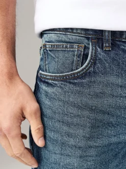 Jeans*Next - Slim Fit - Vintage wash denim jeans Blauw
