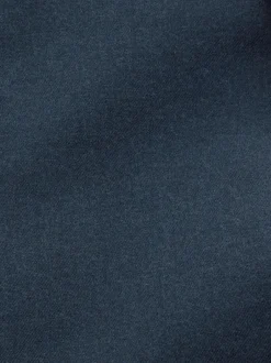 Pakken|Next Blauw - Slim Fit Textured Flannel Suit Jacket