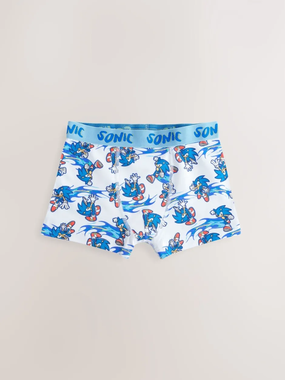 Ondergoed|Next Blauw - Sonic Boxers 3 Pack (2-14jr)