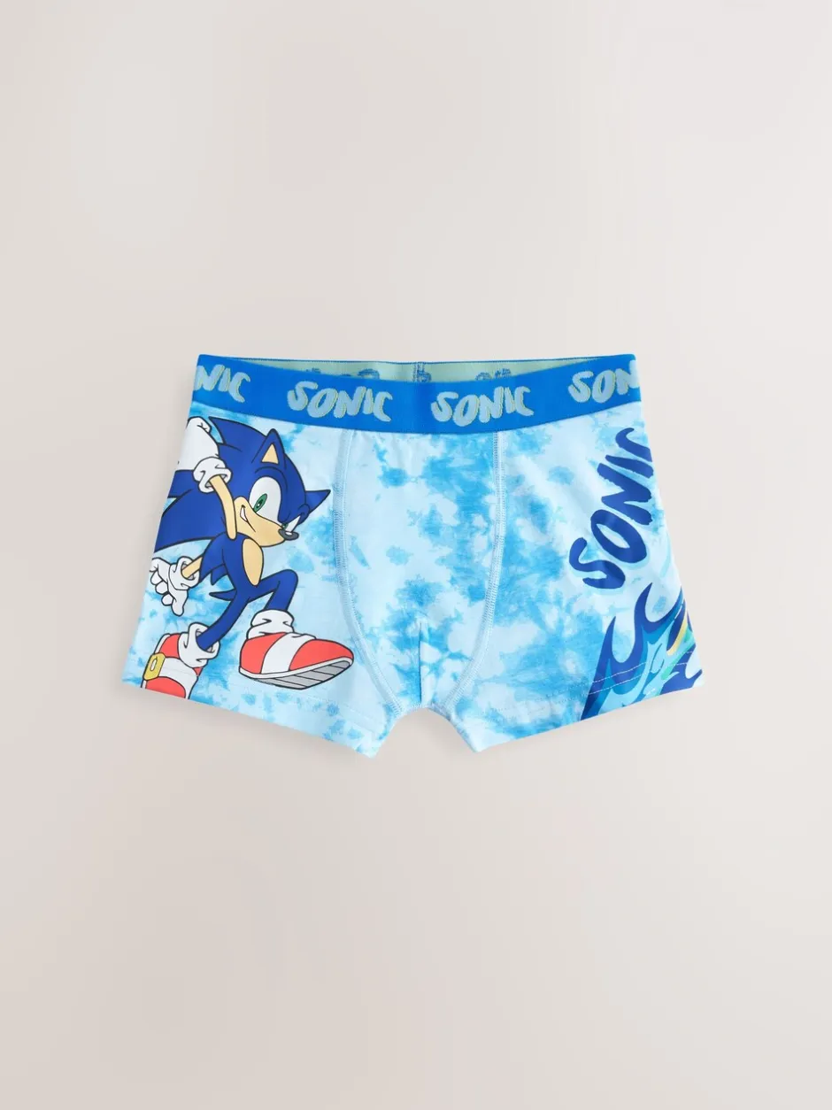 Ondergoed|Next Blauw - Sonic Boxers 3 Pack (2-14jr)
