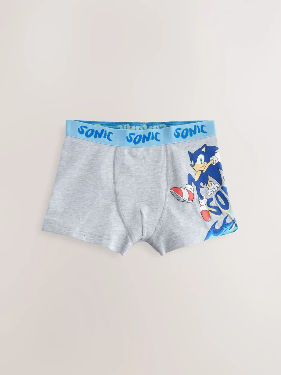 Ondergoed|Next Blauw - Sonic Boxers 3 Pack (2-14jr)