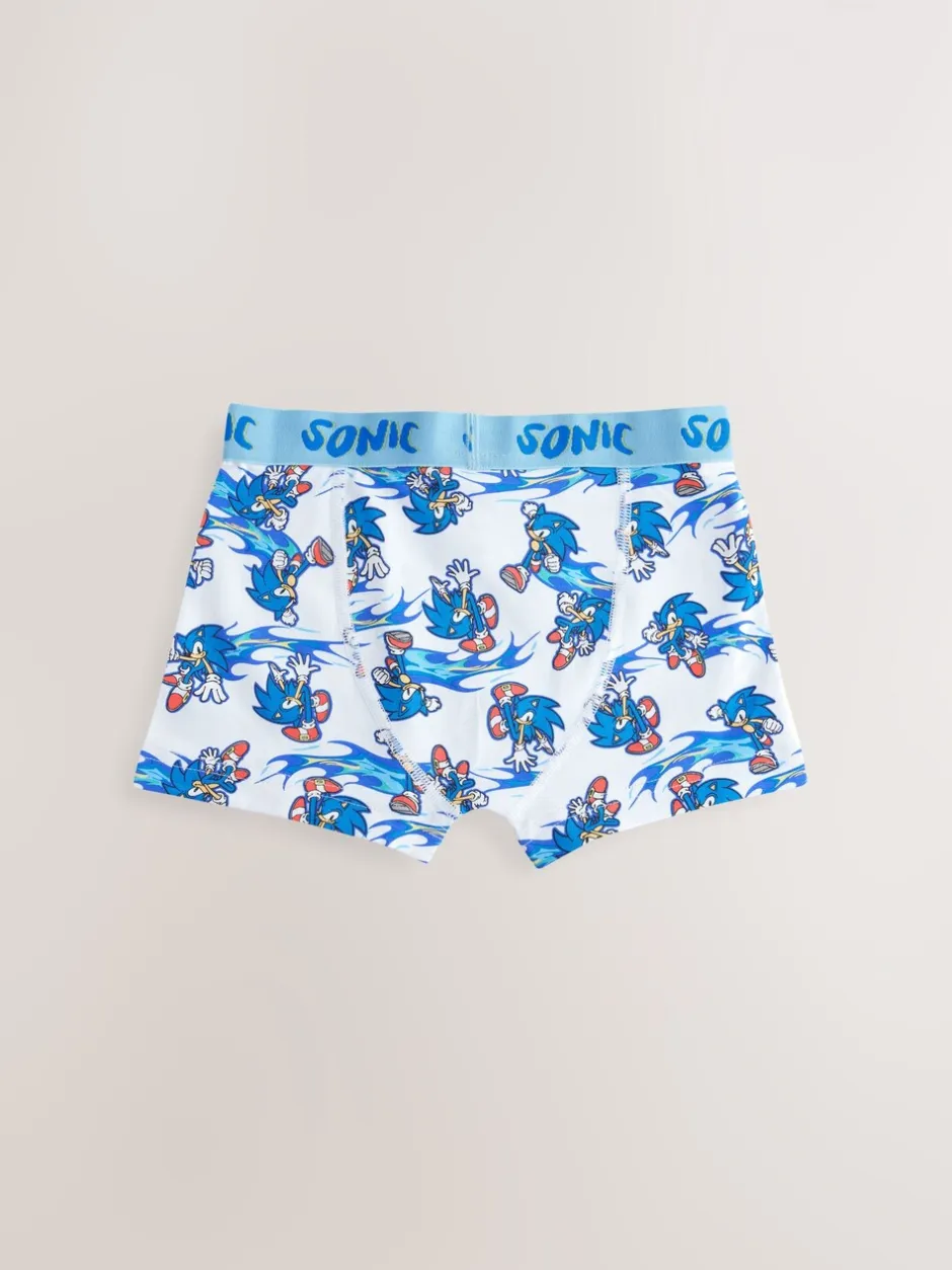 Ondergoed|Next Blauw - Sonic Boxers 3 Pack (2-14jr)