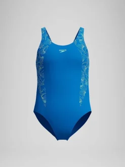 Badkleding*Speedo - Hyperboom Splice Muscleback badpak Blauw