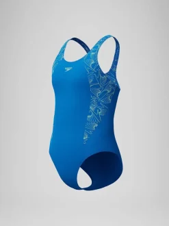 Badkleding*Speedo - Hyperboom Splice Muscleback badpak Blauw
