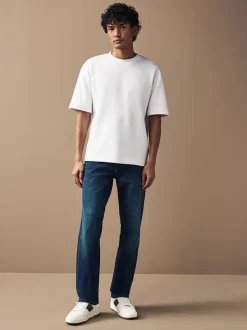 Jeans*Next Blauw - Straight fit - Motionflex jeans