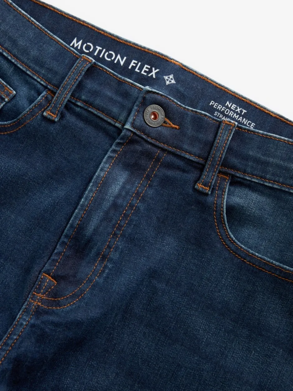 Jeans*Next Blauw - Straight fit - Motionflex jeans