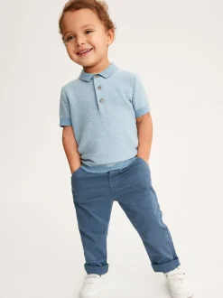 Broeken En Chino's|Next Blauw - Stretch Chino Broek (3mnd-7jr)
