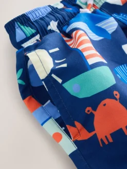 Badkleding|Badkleding*Next Blauw - Sunsafe Rash Vest and Swim Shorts Set (3mths-7yrs)