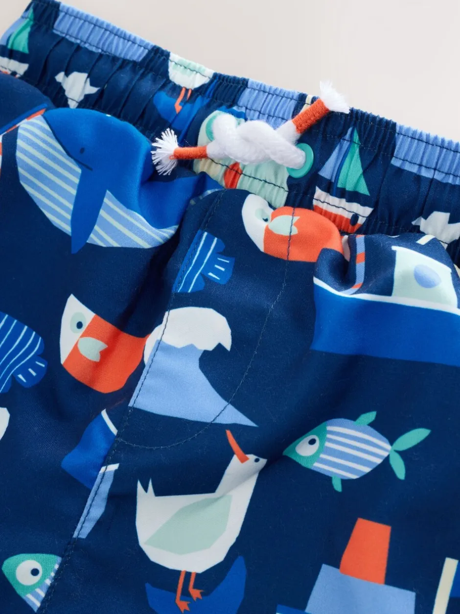 Badkleding|Badkleding*Next Blauw - Sunsafe Rash Vest and Swim Shorts Set (3mths-7yrs)