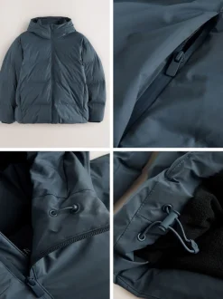 Jassen En Jacks*Next - ThermoGen regenbestendige gewatteerde Jack Blauw
