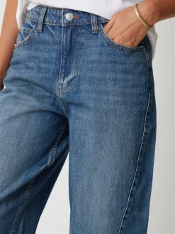 Jeans*Threadbare - jeans met ruime rechte pijpen Blauw