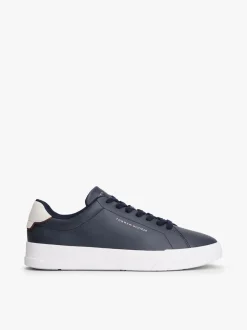 Sneakers*Tommy Hilfiger - Court Essential Leather Trainers Blauw