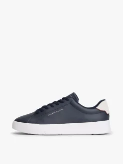 Sneakers*Tommy Hilfiger - Court Essential Leather Trainers Blauw