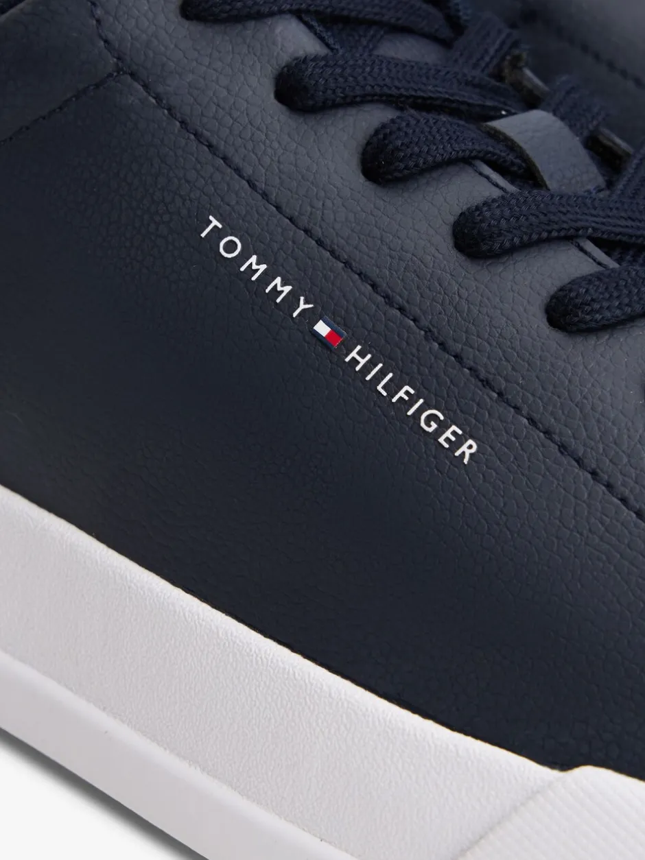Sneakers*Tommy Hilfiger - Court Essential Leather Trainers Blauw