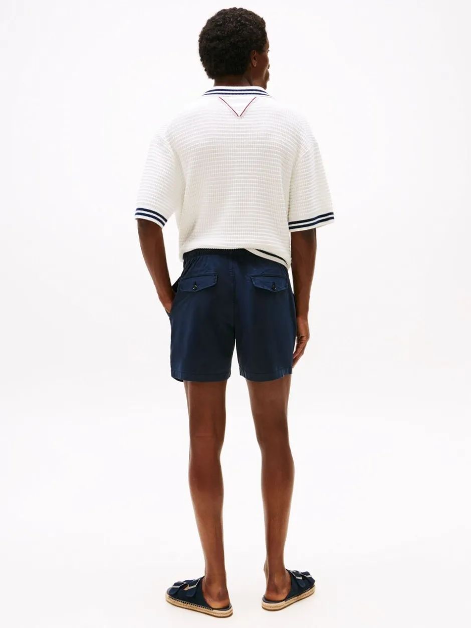 Shorts|Tommy Hilfiger - Flag Embroidery Shorts Blauw