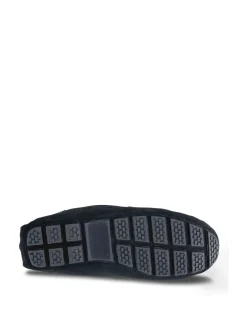 Pantoffels|Totes - Isotoner Mens Suede Moccasin With Water Repellency Blauw