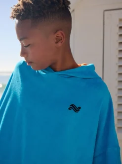 Badkleding|Next - Towelling Poncho (3-16yrs) Blauw
