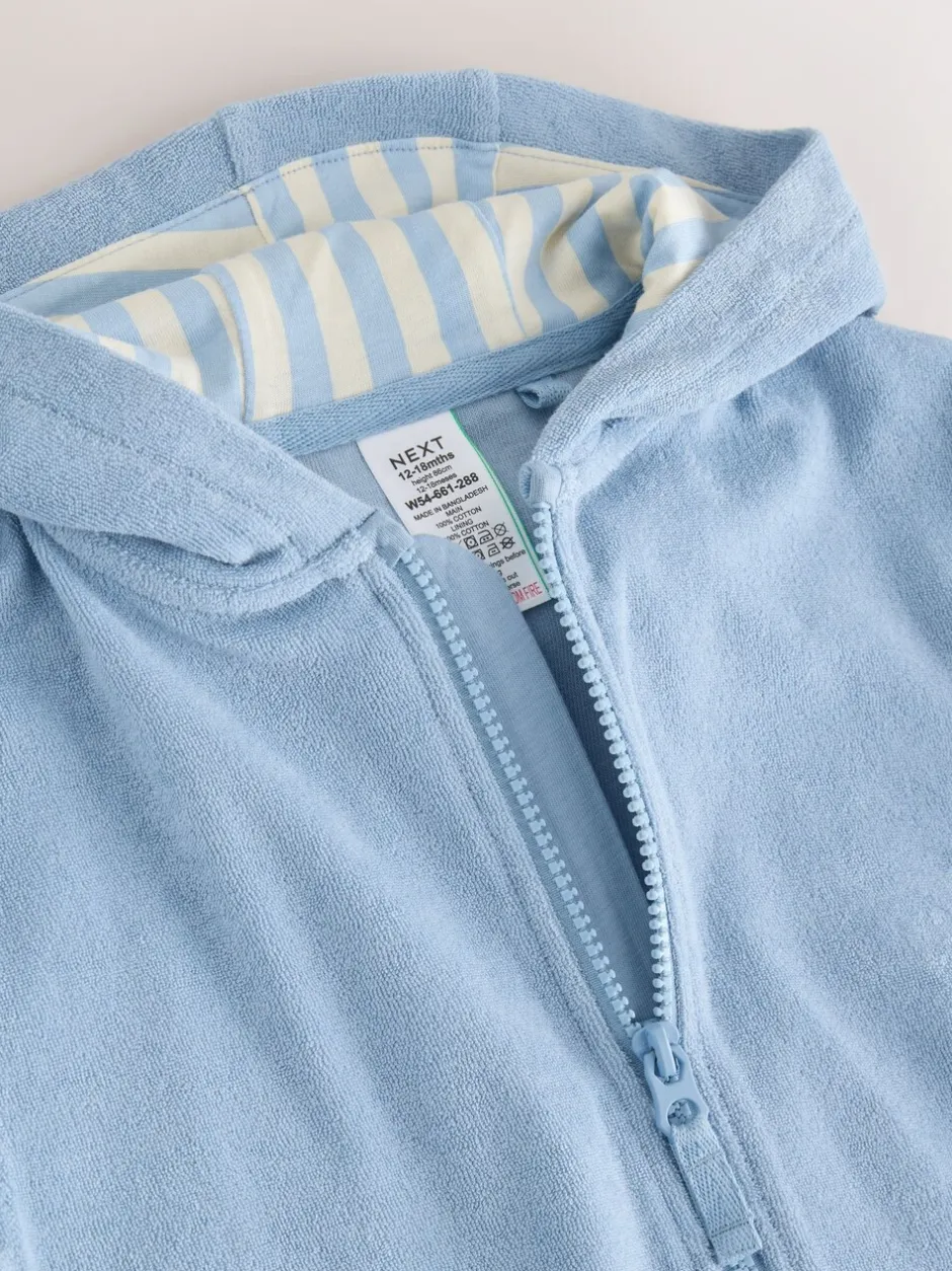 Badkleding|Badkleding*Next Blauw - Towelling Zip Through Cover-Up (3mths-7yrs)