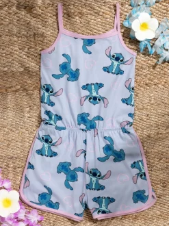 Jumpsuits En Playsuits*Vanilla Underground - Disney Stitch mouwloos speelpakje voor meisjes Blauw