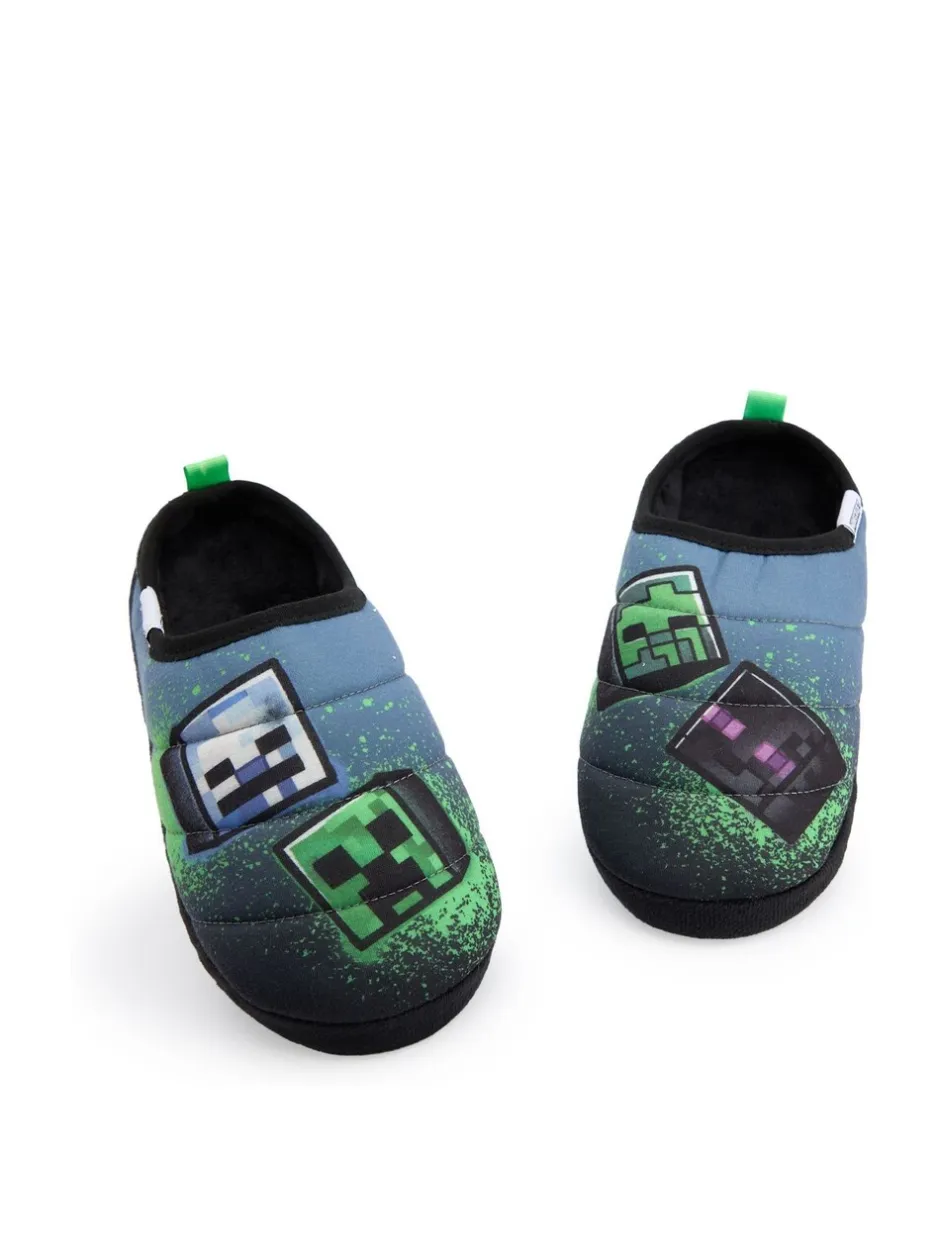 Pantoffels*Vanilla Underground - Minecraft jongenspantoffels Blauw