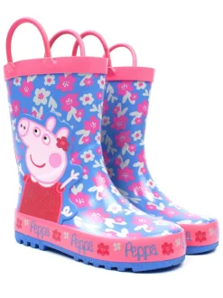 Laarzen|Vanilla Underground - Peppa Pig Kids Wellies with Handles Blauw