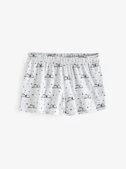 Pyjama's|Loungewear|Vanilla Underground Blauw - Snoopy Korte Broek Pyjama's Set