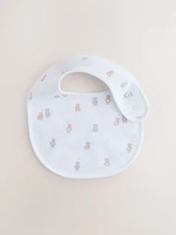 Slabbetjes|Next Blauw - Verpakking met 3 babyslabbetjes