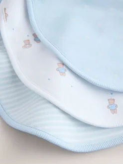 Slabbetjes|Next Blauw - Verpakking met 3 babyslabbetjes